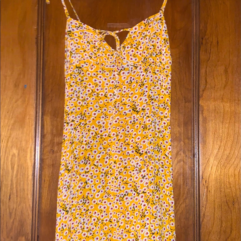 Yellow Floral Dress